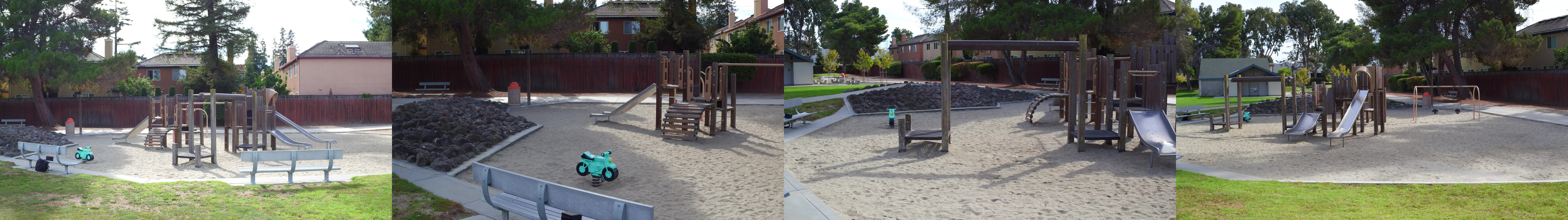 Four input views of an outdoor scene
